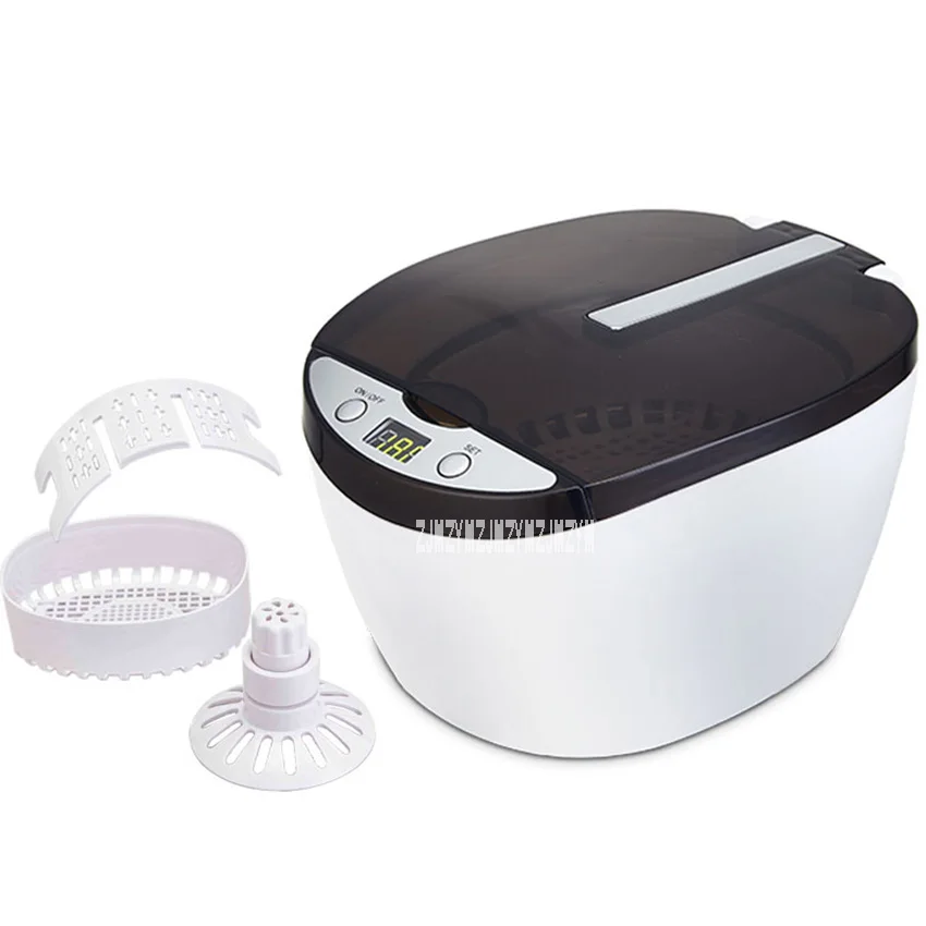 600ML 220V 50W Digital Ultrasonic Cleaner with degassing Jewelry