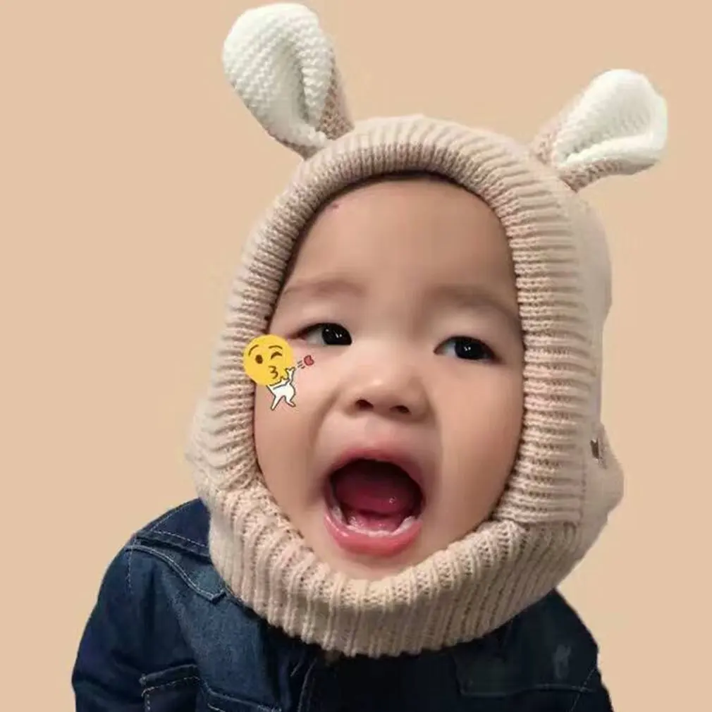 

Unisex Baby Toddle Kids Winter Warm Hat Earflap Hood Skull Caps Puppy Earmuffs Knitting Wool Beanie Hat