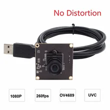 ELP без искажений USB камера MJPEG 260fps 640X360/120fps 720 P/60fps 1080P CMOS OV4689 Mini 260fps промышленная камера с интерфейсом USB