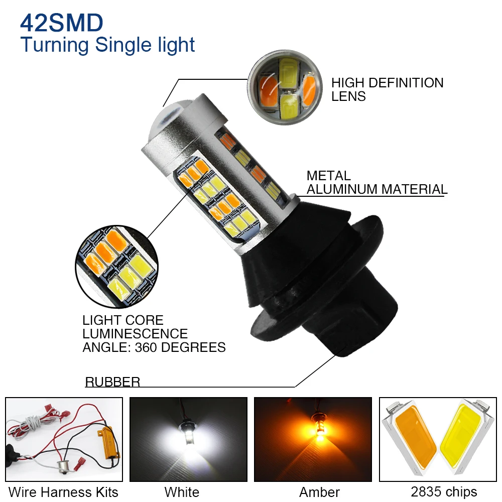MODERN CAR S25 BA15S BAU15S 1156 T20 7440 DRL Turn Signal Light Canbus Error Free White Amber Fog Lamp LED Bulbs Turning Lights MODERN CAR S25 BA15S BAU15S 1156 T20 7440 DRL Turn Signal Light Canbus Error Free White Amber Fog Lamp LED Bulbs Turning Lights