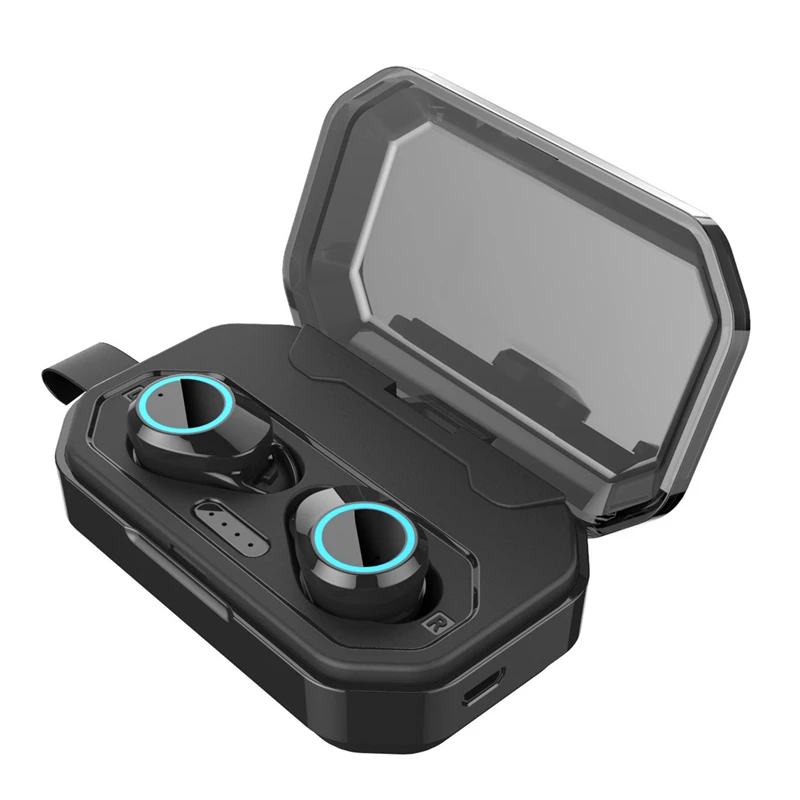 HAZZEL Mini Twins Bluetooth 5,0 спортивные водонепроницаемые стерео HiFi шумоподавляющие наушники с зарядной док-станцией 3000 мАч