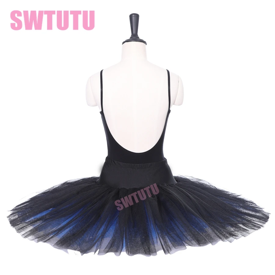 Черно-синяя балетная пачка-пачка для девочек, балетные костюмы BT8923