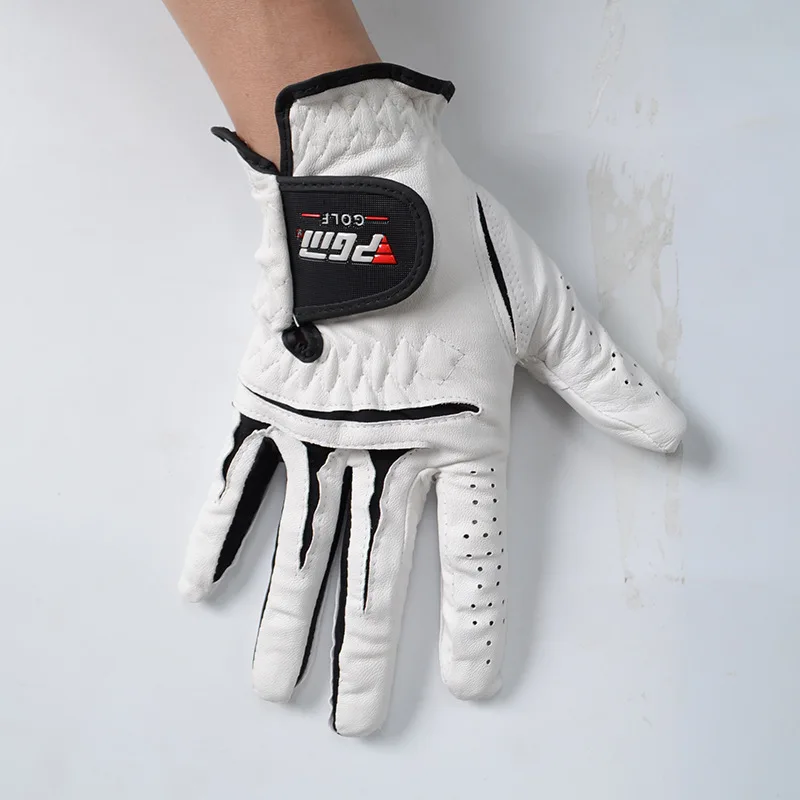 Натуральная PGM Гольф перчатки мужские перчатки левой и правой рукой высокое качество Гольф спортивные перчатки мягкие дышащие Гантс-Аксессуары