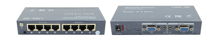 LINK-MI LM-108T 8-канальный сетевой видеорегистратор VGA видео и аудио передатчик
