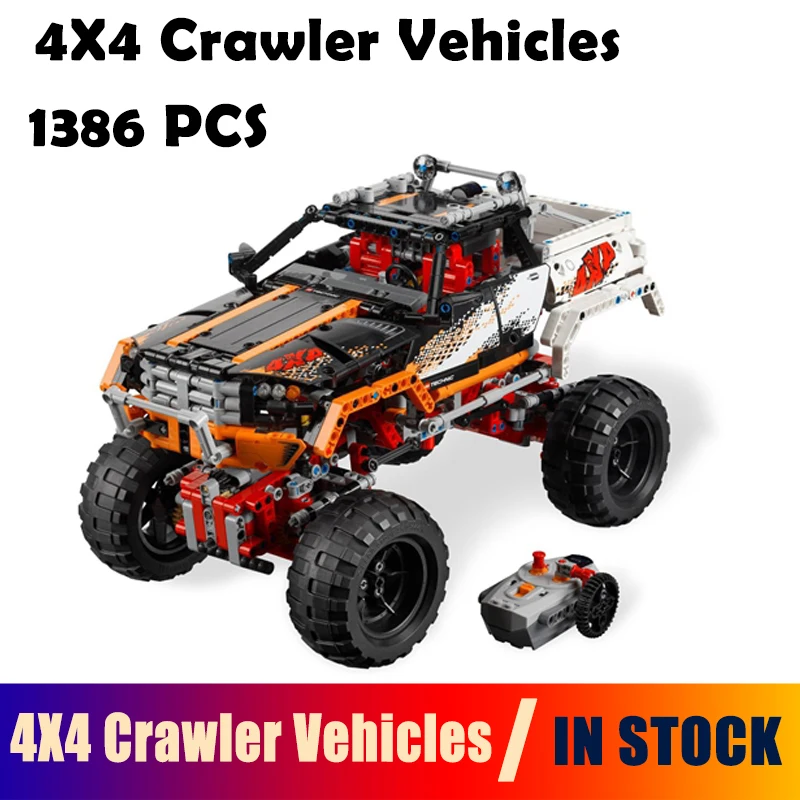 

Model building blocks Compatible legoingly Technic 9398 model 20014 1386pcs 4X4 Crawler Vehicles Figure bricks toys for children