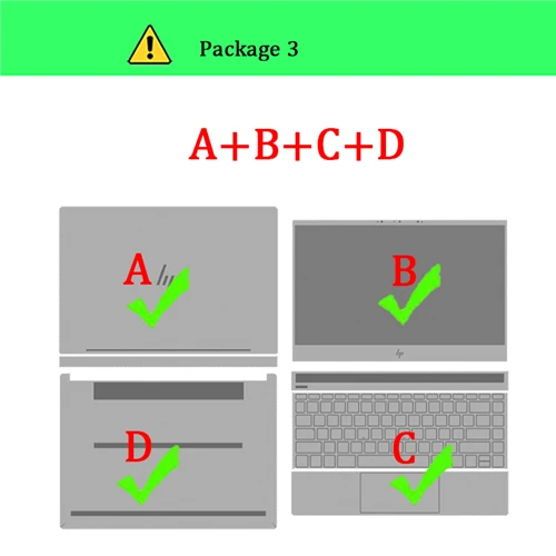 Наклейка для ноутбука hp Spectre 13-V016TU 13-4113TU 13-AF003TU X360 13-AE005TU 13-W021TU 13-AP0030TU Защитная пленка для ноутбука - Цвет: Package-3    A B C D