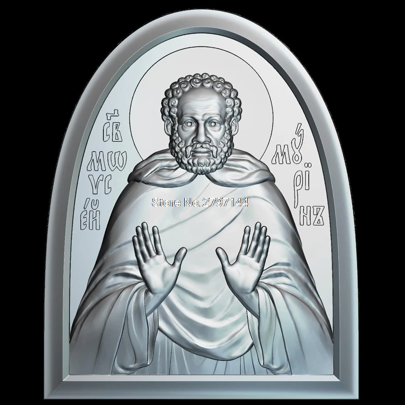 3d гравер Icon Saint установить Моисей мурин модель для ЧПУ STL формат религия рельефная