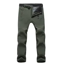 Походные брюки, водонепроницаемые штаны, уличные флисовые брюки, ветрозащитные тепловые нейлоновые штаны для походов, кемпинга, рыбалки, катания на лыжах