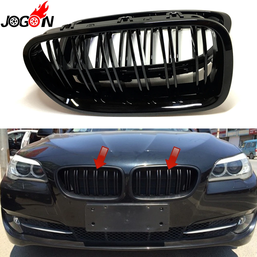 buy Glossy Black For BMW 5 Series F10 F11 F18 M5 2011 2016 520i 528i 530i 535i 550i 518d 525d 530d 535d Car Grill Grille Replace