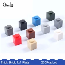 230Pcs/Lot 1x1 Thick Brick Educational Toys Children MOC Brick Learning set Classic Building Blocks Compatible whit Parts 230Pcs/Lot 1x1 Thick Brick Educational Toys Children MOC Brick Learning set Classic Building Blocks Compatible whit Parts