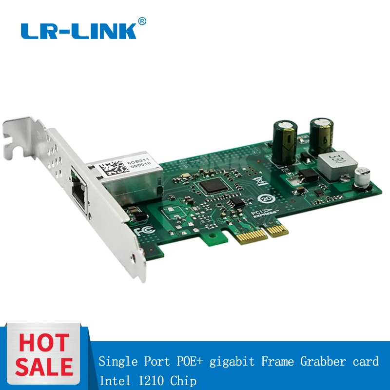 LR-LINK 2001PT-POE POE + Gigabit Ethernet Видео устройство захвата изображений промышленные плата PCI-экспресс-карта захвата изображения Intel I210 Nic