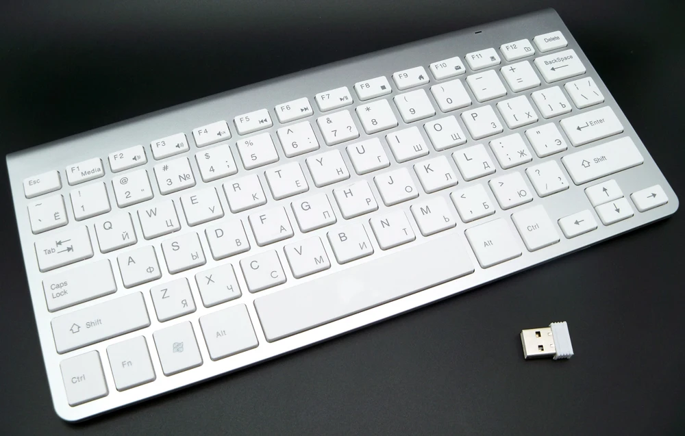 sem fio ultra-fino mudo teclado para mac