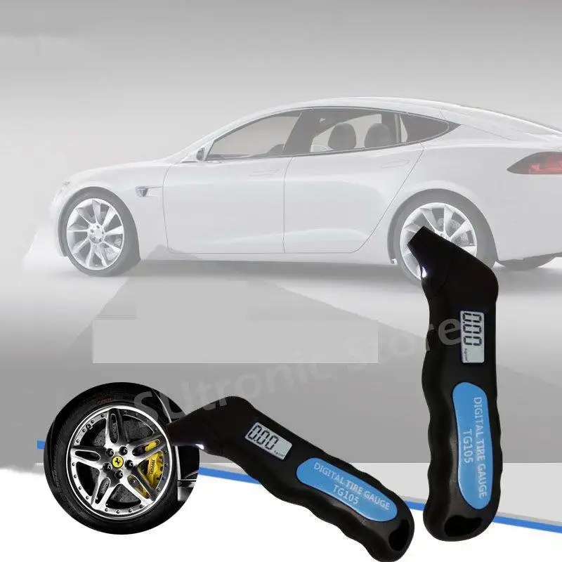 Цифровой автомобильные шины покрышки Air Давление Калибр метр ЖК-дисплей Дисплей манометр барометры тестер для автомобиля Грузовой автомобиль, мотоцикл, велосипед