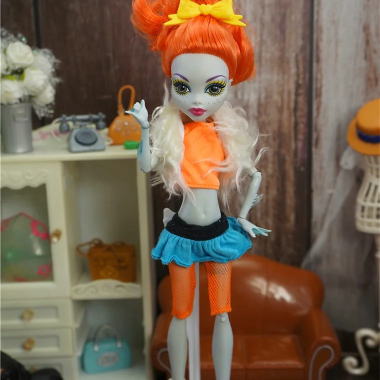 Модная детская кукла bjd, аксессуары, игрушки, подарок для девочек, Одежда для куклы, праздничное платье, повседневный костюм, для кукол Monster High, 1/6 138 - Цвет: only doll clothes C