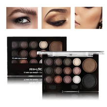 Professional 14 Warm Color Eyeshadow Palette Neutral Nude Eye Shadow Giltter Cosmetic Wholesale Makeup Palette Set