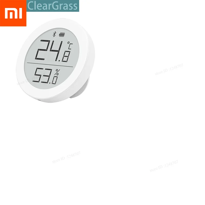 Xiaomi ClearGrass цифровой Bluetooth термометр гигрометр 0~ 50 электронные чернила экран данных автоматическая запись с Mijia APP - Цвет: 1pcs