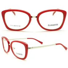 MONGOTEN, новейший дизайн, женская мода, полный обод, оптический, ацетатный оправа, красные прозрачные линзы, Брендовые очки для близорукости