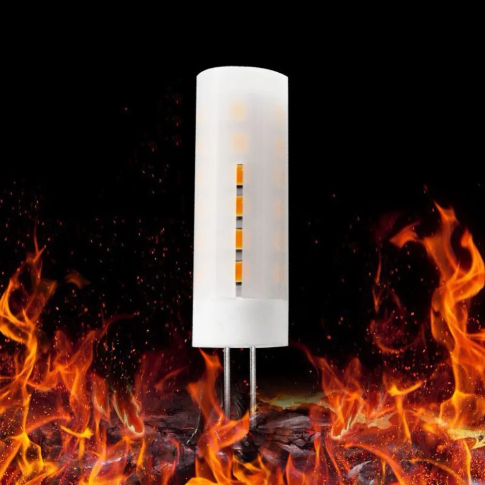 

G4 Dynamic Fire Flickering Flame Effect LED Burning Corn Light Bulb Lamp For Festival Decoration 2835 SMDled