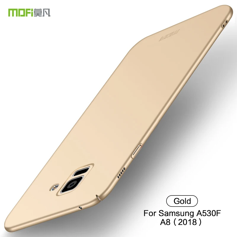 MOFi для Samsung Galaxy A8 A530F A530 SM-A530F чехлы для телефонов ультратонкий защитный чехол накладка на заднюю панель - Цвет: Золотой