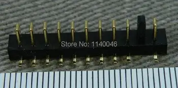 

5pcs for Imported 1 + 9 10P computer battery connector plug 2.5mm pin male connector seat Goldfinger
