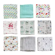 Младенцы хлопок муслин марли Слои Пеленальное Одеяло Полотенца протрите Обёрточная бумага кровать реквизит для фотосессии пеленки для новорожденных Одеяло