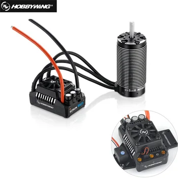 

HobbyWing 56113SL 800KV sensorless brushless 4-pole motor with EzRun MAX5 V3 200A brushless waterproof ESC combo for 1/5 RC cars