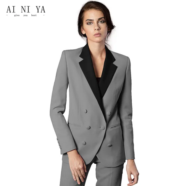 Custom Made Women Business Suits Formal Female Office Trousers Custom Made Women Business Suits Formal Female Office Trousers Suit Winter Jacket Blazer Long