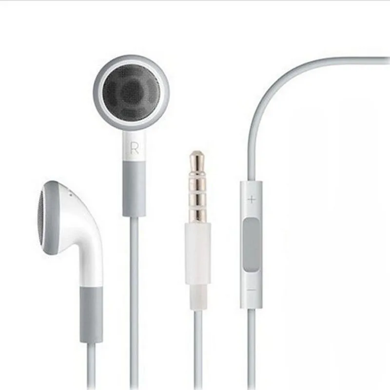 

Stereo 3.5mm jack Headset Earphone Volume Control & Mic for iPhone 6 6s 5 5S 4 4S 3GS iPod ipad 2 3 Handfree Headphone Earbuds