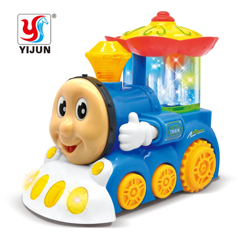 Electric Fountain Train Toys - Light-Up and Musical with Movable Eyes and Mouth image 6