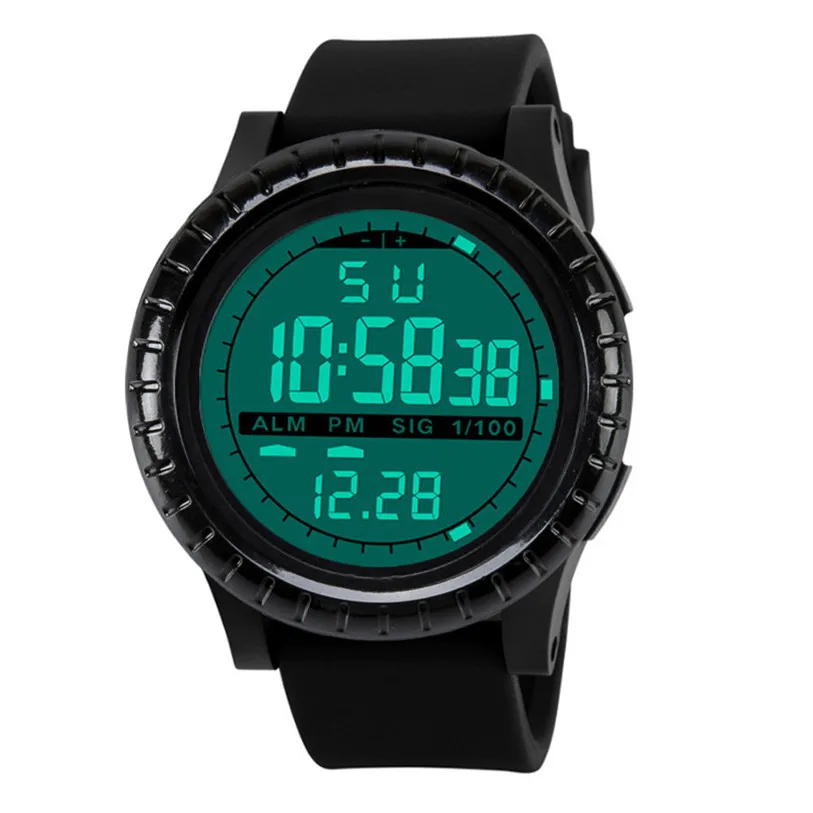 Бесплатная Доставка Оптом relojes hombre 2017 новая мода мужские светодиодные цифровые