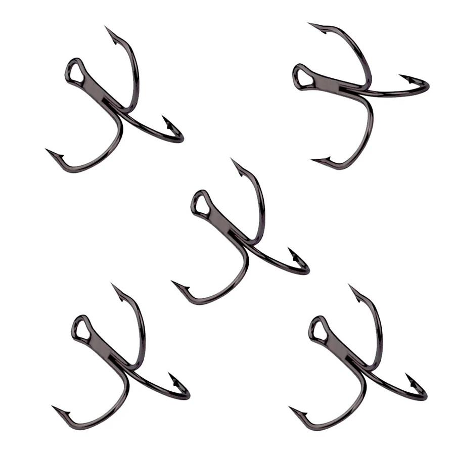 

PENGDROAD 10Pcs/lot High quality high carbon steel three hook special hook, sharp and efficient a good helper for fishing
