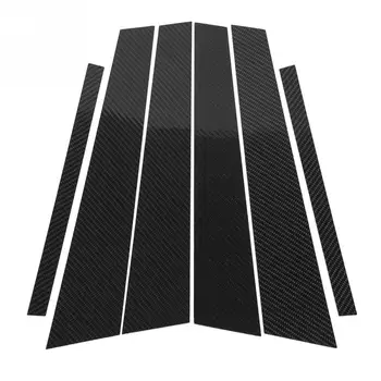 

Carbon Fiber Car Window B-pillars Trim Cover Decorative Sticker for BMW 5 Series E60 2004 2005 2006 2007 2008 2009 2010 New