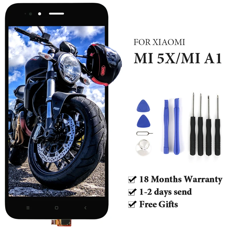 Жк дисплей с сенсорным экраном и рамкой в сборе для Xiaomi Mi 5X/ A1|Экраны мобильных