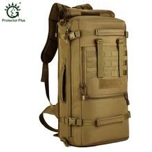 50L Mochila Portátil de Hombro Bolsas Grandes Hombres de la Capacidad Bolsas de Viaje Mochilas Tácticas Multifunción Impermeable Oxford Mochilas