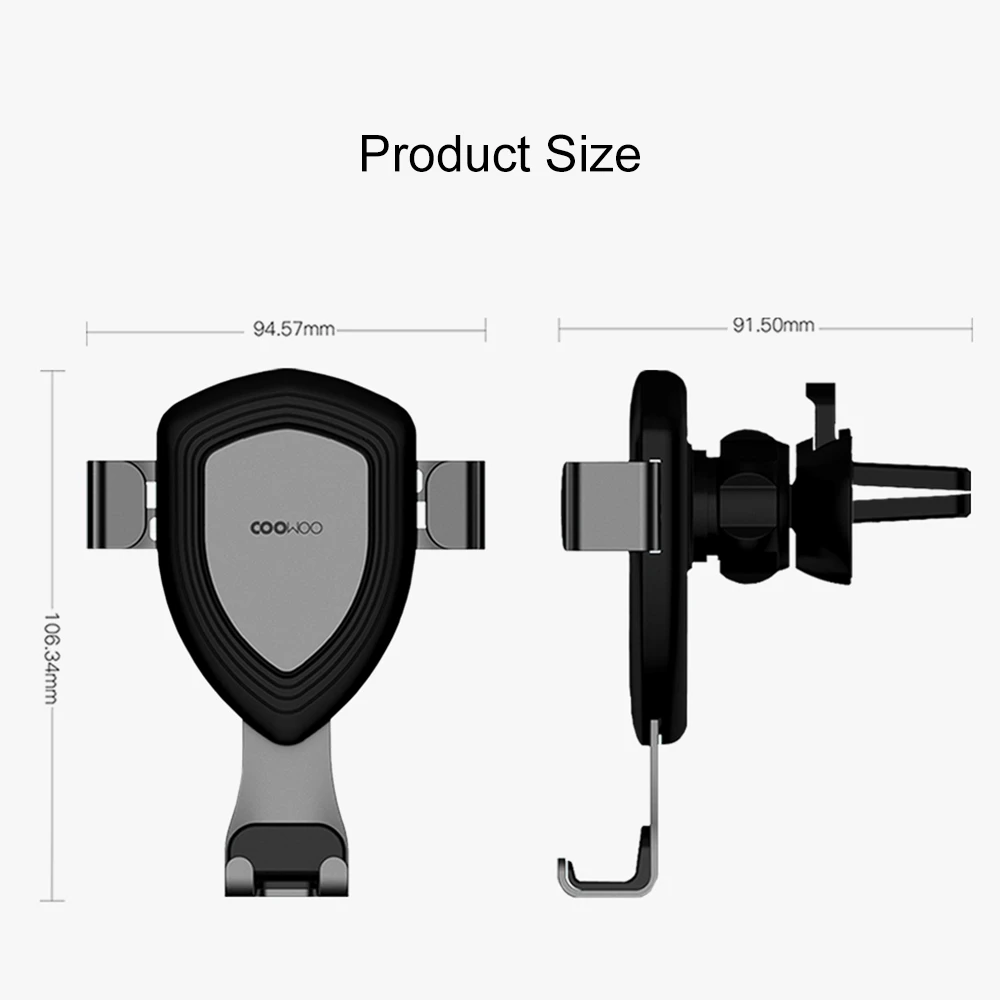 Беспроводное зарядное устройство Xiaomi COOWOO с гравитационным датчиком подходит для