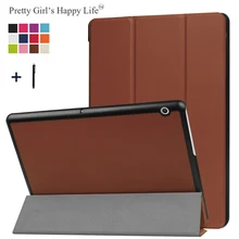 Чехол для huawei MediaPad T3 10 9,6 '', чехол для huawei Honor Play Pad 2 9,6, подставка для планшета, кожаный чехол+ стилус