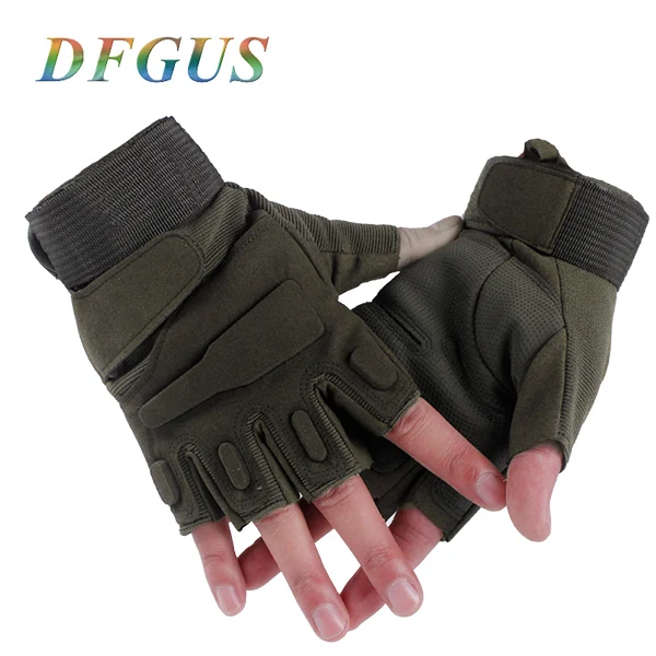 Новое поступление, военные тактические перчатки, мужские перчатки для занятий спортом на открытом воздухе, Штурмовые перчатки, мужские тактические перчатки - Цвет: Half Green