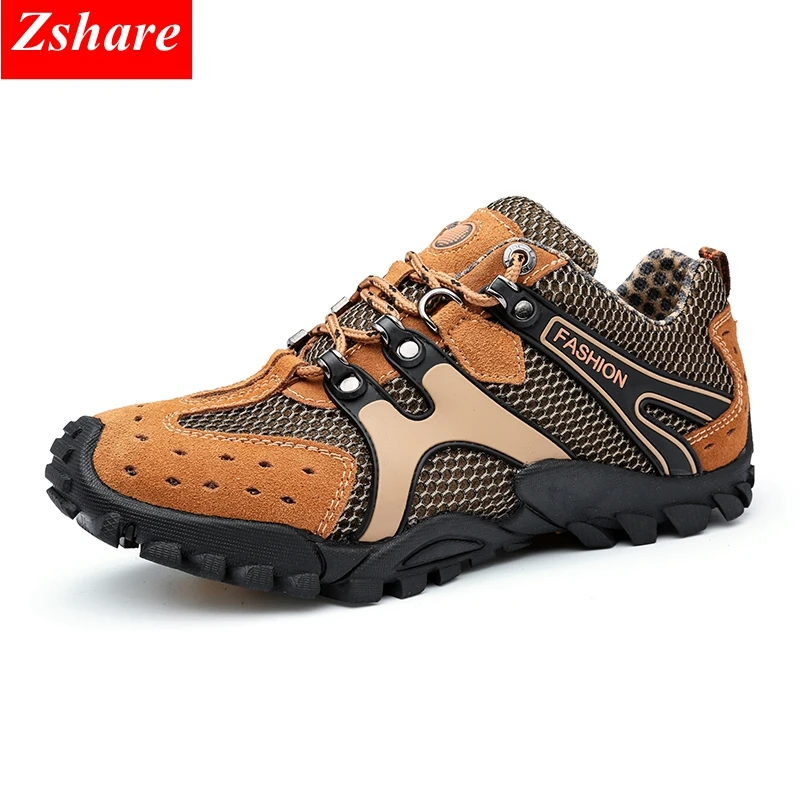 

men's hiking shoes summer comfortable breathable outdoor trekking shoes sneakers men mountain climbing shoes zapatillas hombre