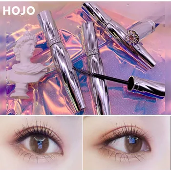 

HOJO volume Thick mascara waterproof long lasting lengthening curling black mascara quick dry 4D silk fiber mascara BN126