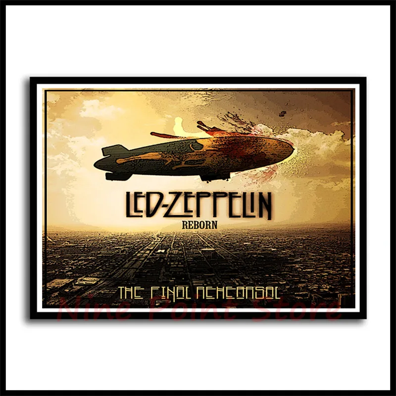 Led Zeppelin рок-музыка с покрытием бумажные Плакаты для дома спальни общежития Настенный декор Бескаркасный плакат