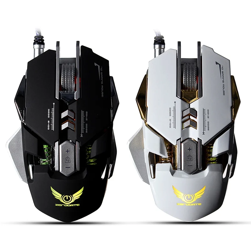 

7 Button Mechanical Mouse Micros Setting Programming Mouse Computer Gaming Mouse Gamer 3200DPI Wired Optical Mouse LED for PC