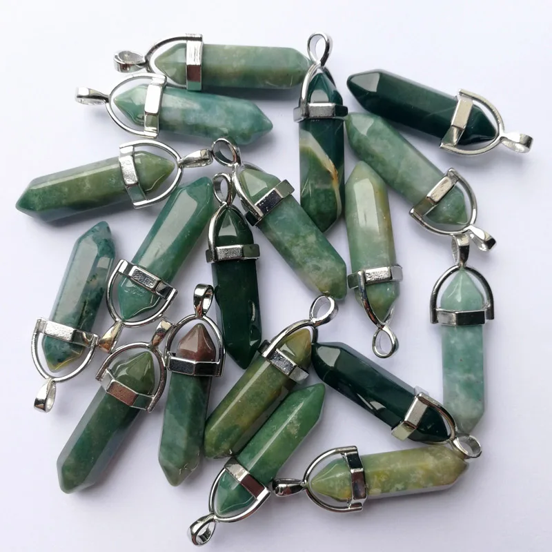 Модные подвески и ожерелья с натуральным камнем и кристаллами для изготовления ювелирных изделий, 50 шт., смешанный Шарм, маятник, аксессуары - Окраска металла: India Agate