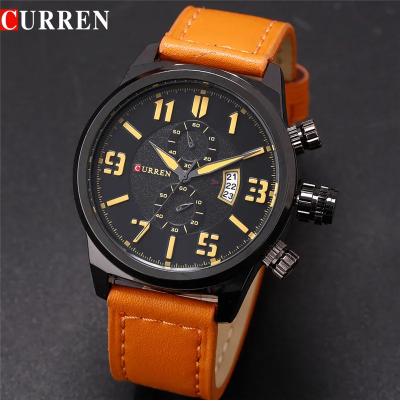 

Newest Luxury Brand Men Business Watches Fashion Casual Watches Quartz Clock Military Watches Men's Wristwatches Curren 8200