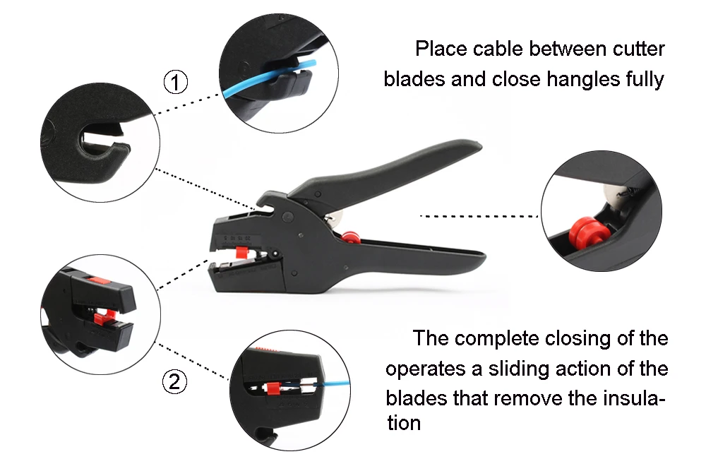 Новый тип Techstable LB-1 Self-Adjusting изоляции клещи для зачистки проводов диапазон 0,03-10mm2 зачистки резак плоский нос FS-D3