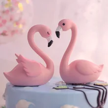 Новое поступление 3D Розовый фламинго торт Топпер для свадьбы с днем рождения торт украшения инструменты вечерние Юбилей