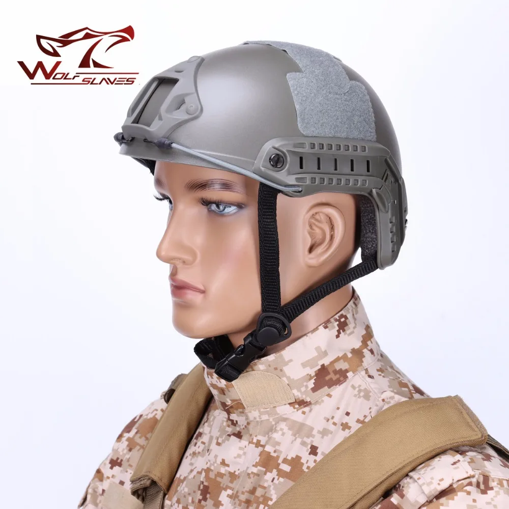 Protetor de Cabeça Militar do Exército de Airsoft Caça ao ar Rápido Edição Padrão Tático Capacete Leve Wargame Livre Acessórios mh