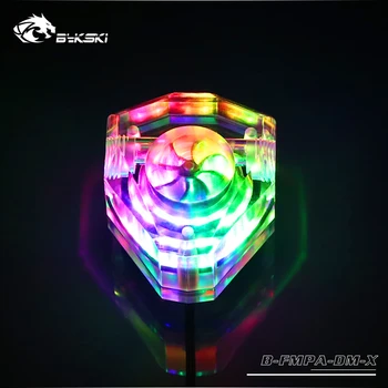 

Bykski Acrylic Flow Indicator G1/4 Thread Acrylic Water Cooling Flowmeter 2-Way Holes 5V 3PIN B-FMPA-DM-X