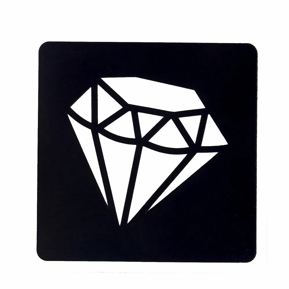 1pc Small Henna Indian Tattoo Stencil Rhombus Diamond Design Women Body Art Paint Waterproof Tattoo Sticker Stencil G10 Hot Sale