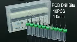 Бесплатная доставка 10 шт. набор из 1,0 мм карбида вольфрамовой стали PCB сверла PCB фрезерный станок