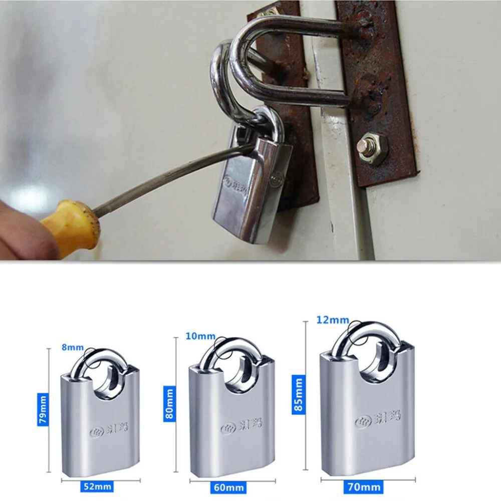 

Stainless Steel Travel Suitcase Luggage Diary Metal Lock Padlock Set With 3 Key